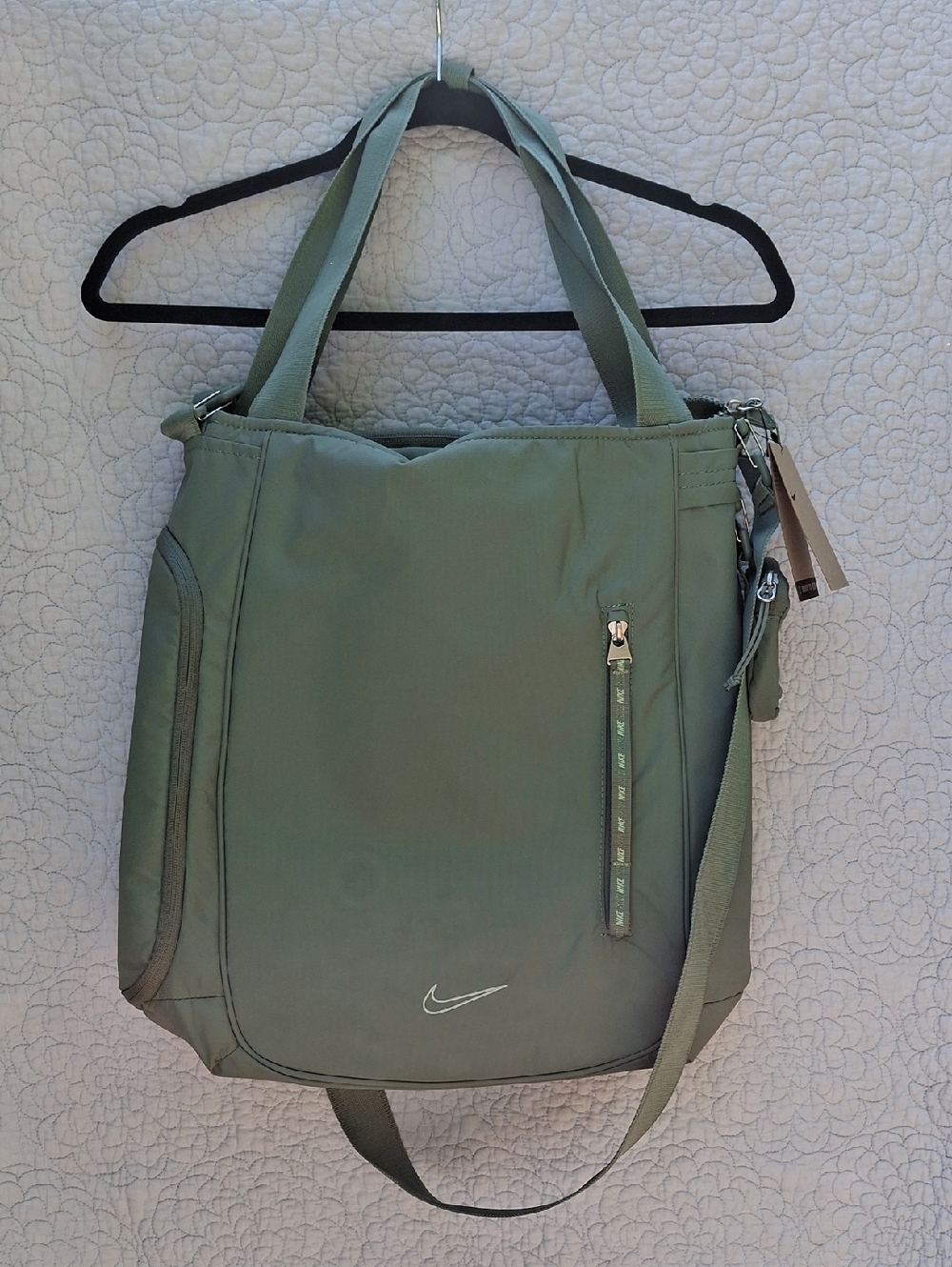 Nike Sage Green Everyday Tote with Crossbody Strap